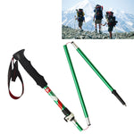 Bastoncini da trekking pieghevoli portatili in lega di alluminio a 5 nodi, lunghezza pieghevole: 35 cm, Folding Length : 35CM (Black), Folding Length : 35CM (Green), Folding Length : 35CM (Blue), Folding Length : 35CM (Red)