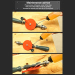 Potente trapano manuale Colata di precisione in acciaio Trapano per la lavorazione del legno fai-da-te Trapano a mano universale Strumenti per forniture didattiche, Woodworking Drill