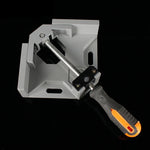 Maniglia singola in alluminio Morsetto ad angolo retto da 90 gradi Morsetto ad angolo Morsetto per lavorazione del legno Clip per telaio ad angolo retto Strumento per cartelle, Single Handle