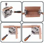 Maniglia singola in alluminio Morsetto ad angolo retto da 90 gradi Morsetto ad angolo Morsetto per lavorazione del legno Clip per telaio ad angolo retto Strumento per cartelle, Single Handle