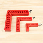 Strumento di fissaggio per righello quadrato posizionatore ausiliario per la lavorazione del legno da 3 pollici in plastica da 90 gradi, 3 Inch