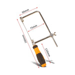 Seghetto a forma di U con lame per metallo/legno/tubo di plastica/filo Utensile manuale fai-da-te Sega portatile per la lavorazione del legno, larghezza: 105 mm, Size: Large
