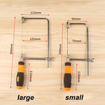 Seghetto a forma di U con lame per metallo/legno/tubo di plastica/filo Utensile manuale fai-da-te Sega portatile per la lavorazione del legno, larghezza: 105 mm, Size: Large