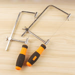 Seghetto a forma di U con lame per metallo/legno/tubo di plastica/filo Utensile manuale fai-da-te Sega portatile per la lavorazione del legno, larghezza: 105 mm, Size: Large