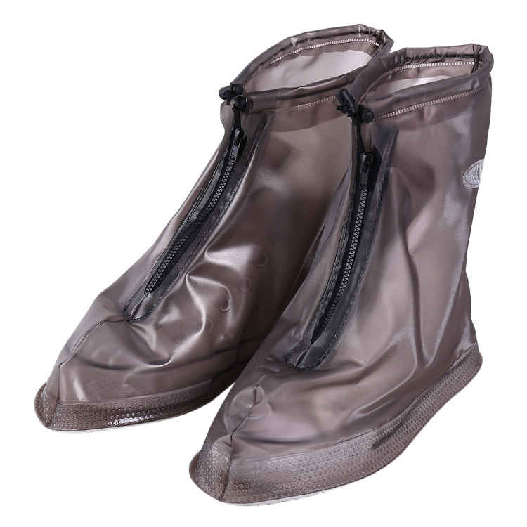 Copriscarpe con suola spessa impermeabile antiscivolo in PVC moda Taglia: S, Size: S