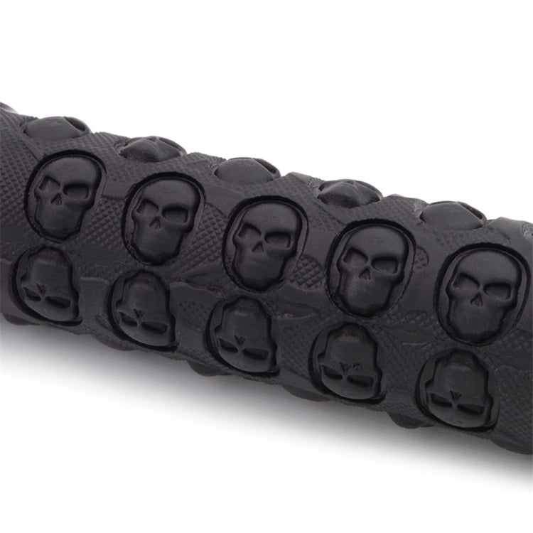 1 paio di manopole per manubrio in gomma con bloccaggio per bici MTB AG23 stile teschio, AG23, Skull Style