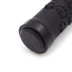 1 paio di manopole per manubrio in gomma con bloccaggio per bici MTB AG23 stile teschio, AG23, Skull Style