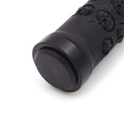 1 paio di manopole per manubrio in gomma con bloccaggio per bici MTB AG23 stile teschio, AG23, Skull Style