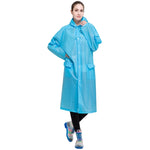 Grande cappello impermeabile trasparente smerigliato trasparente per adulti alla moda in EVA con dimensioni tascabili: L