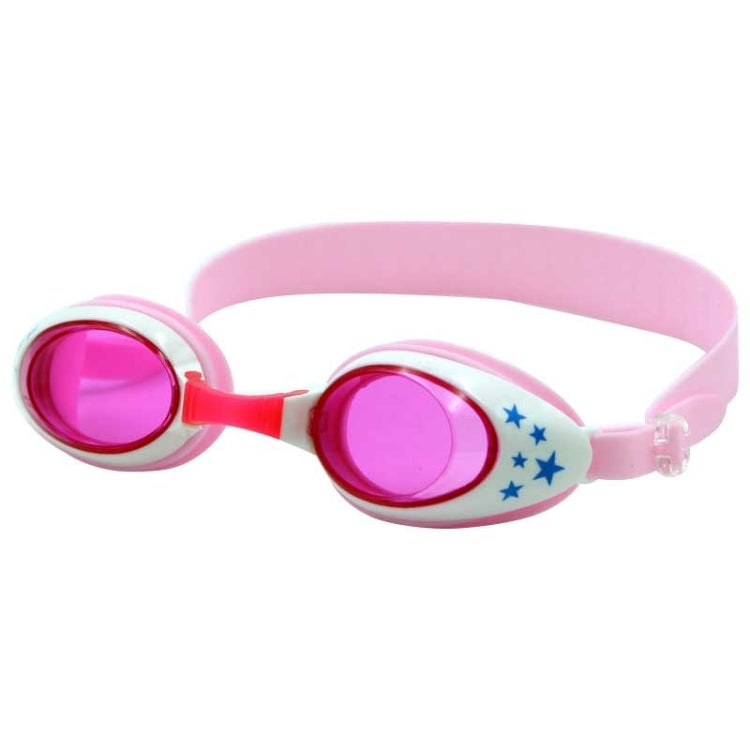 Occhialini da nuoto in silicone antiappannamento con motivo a stella con tappi per le orecchie per bambini, G-909 (Blue), G-909 (Pink)