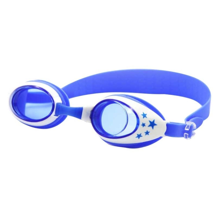 Occhialini da nuoto in silicone antiappannamento con motivo a stella con tappi per le orecchie per bambini, G-909 (Blue), G-909 (Pink)