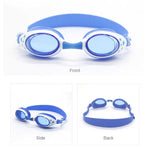 Occhialini da nuoto in silicone antiappannamento con motivo a stella con tappi per le orecchie per bambini, G-909 (Blue), G-909 (Pink)