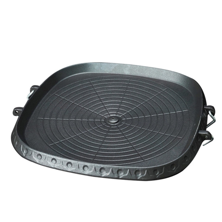 Piastra quadrata antiaderente per barbecue 32x32 cm