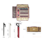 AOTU AT6543-2 Kit di strumenti per accessori per chiodi per tende da campeggio all'aperto