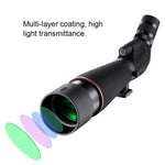 HTK-72 Telescopio monoculare con zoom per visione notturna ad alta definizione 20x-60x per campeggio all'aperto Birdwatching con treppiede, 20 x 60