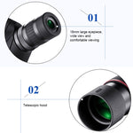HTK-72 Telescopio monoculare con zoom per visione notturna ad alta definizione 20x-60x per campeggio all'aperto Birdwatching con treppiede, 20 x 60