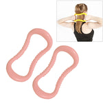 Anello di allungamento della fascia del cerchio di yoga del punto di massaggio doppio di PP di 2 pezzi Anello di resistenza di Pilates, Dark Blue, Pink, Green, Grass Green, Light Pink, Purple, Sky Blue, Yellow