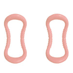 Anello di allungamento della fascia del cerchio di yoga del punto di massaggio doppio di PP di 2 pezzi Anello di resistenza di Pilates, Dark Blue, Pink, Green, Grass Green, Light Pink, Purple, Sky Blue, Yellow