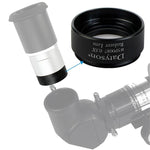 Datyson 5P0092 Accessori per telescopio astronomico con filettatura grossa Obiettivo da 1,25 pollici 0,5X con messa a fuoco ridotta Obiettivo con potenza ridotta, 5P0092 Coarse Threaded
