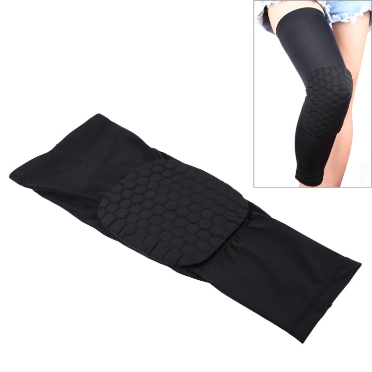 Protezione ginocchio elastica in Lycra a nido d'ape L
