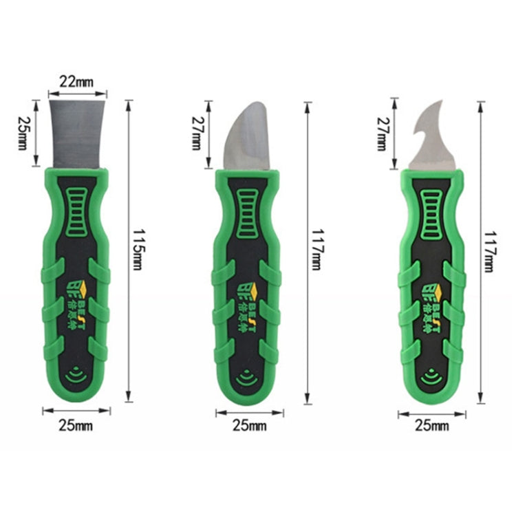 BEST-138 Riparazione del telefono cellulare assemblare smontare l'utensile da taglio in plastica per levare lo spudger, BEST-138