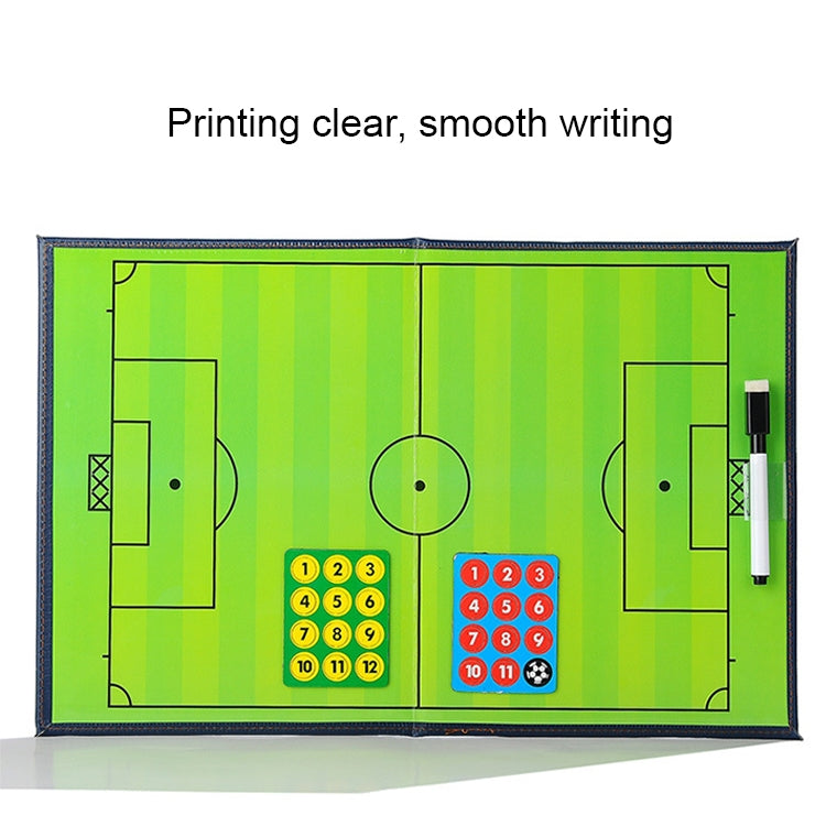 Lavagna dimostrativa pieghevole per allenatore di calcio Lavagna magnetica per allenatore di calcio, copertina per appunti con penna, Foldable Cover