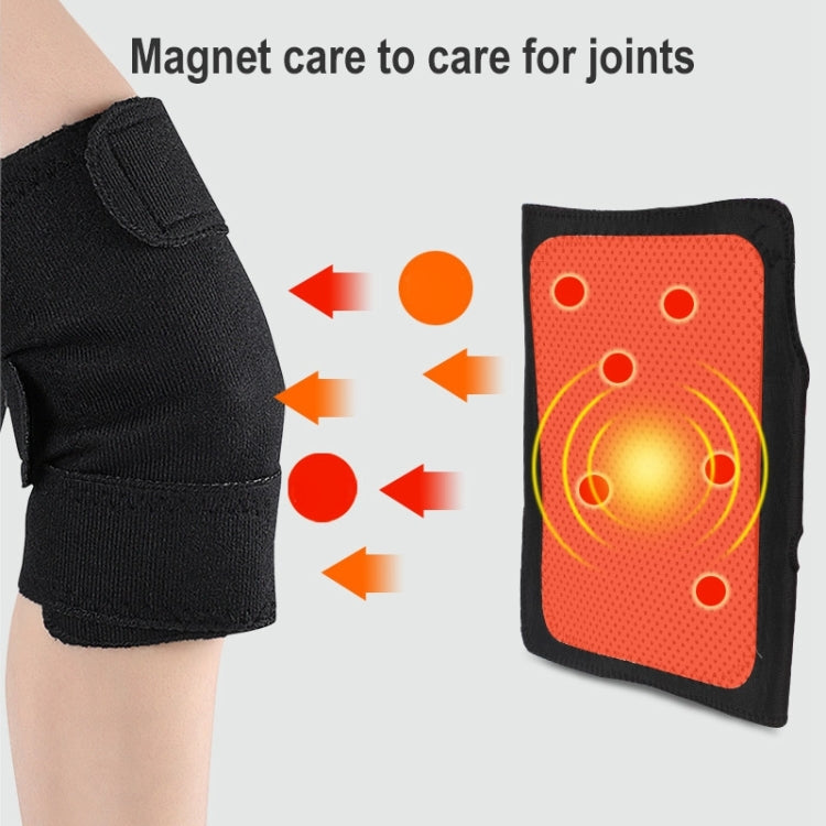 2 PZ 035 Ginocchiere Autoriscaldanti Ginocchiere Magnetiche Regolabili, Magnetic Knee Pads (Black)