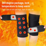 2 PZ 035 Ginocchiere Autoriscaldanti Ginocchiere Magnetiche Regolabili, Magnetic Knee Pads (Black)
