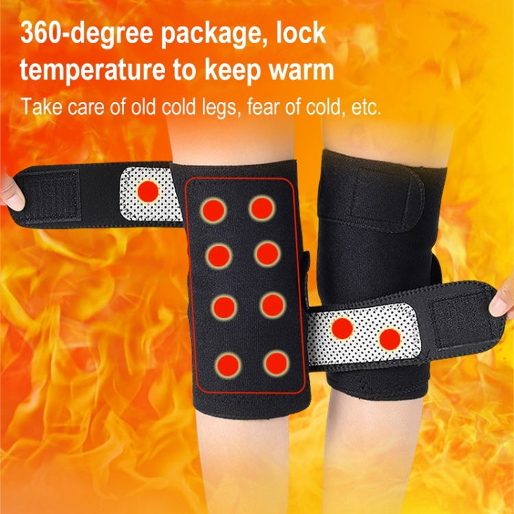 2 PZ 035 Ginocchiere Autoriscaldanti Ginocchiere Magnetiche Regolabili, Magnetic Knee Pads (Black)