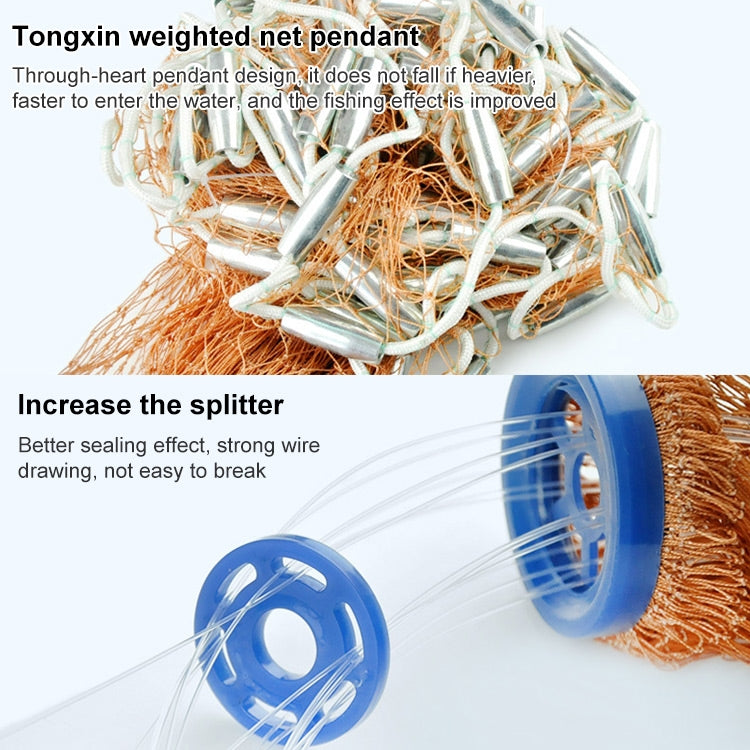 Rete da pesca con corde per pneumatici 420 dischi volanti, altezza: 2,1 m, 420 Flying Disc Tire Cords