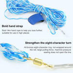 Rete da pesca con corde per pneumatici 480 dischi volanti, altezza: 2,4 m, 480 Flying Disc Tire Cords
