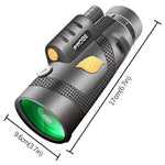 Telescopio monoculare per visione notturna professionale Moge 12x50 HD con treppiede, Moge 12x50 With Tripod