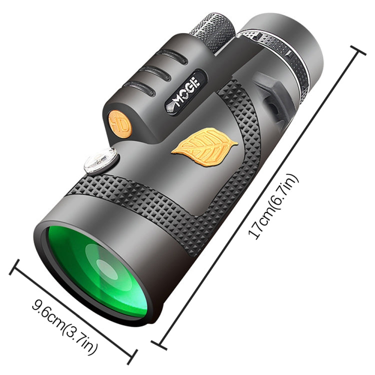 Telescopio monoculare per visione notturna professionale Moge 12x50 HD con treppiede, Moge 12x50 With Tripod