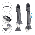 2 pezzi di sigillante siliconico per la pulizia delle pareti di vetro, mastice per pareti in marmo, strumento multifunzionale per calafataggio conico, 6 Pcs/set