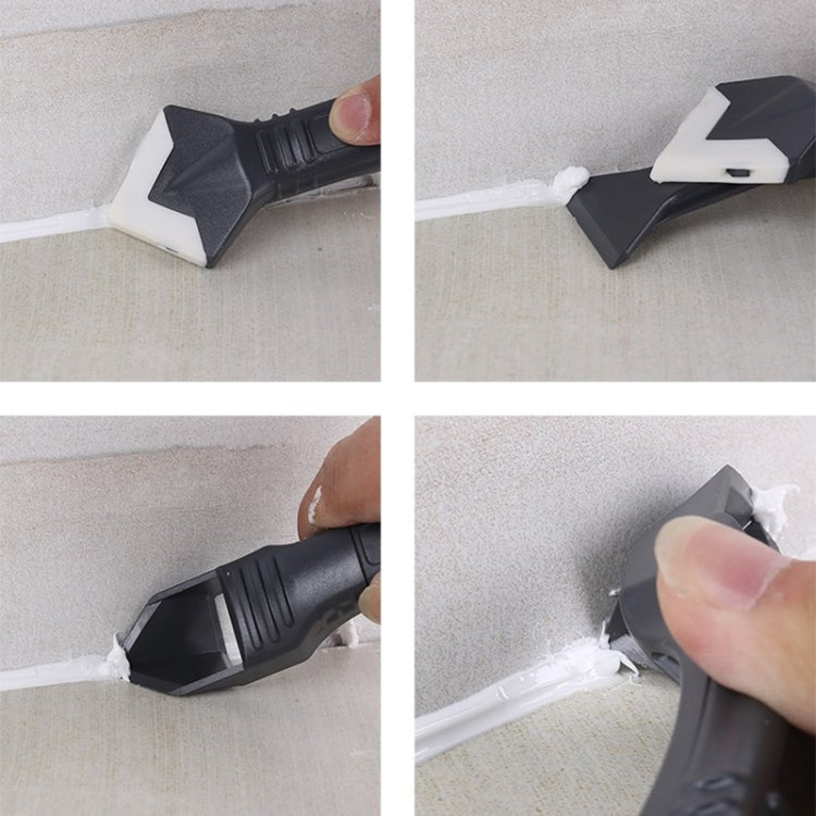 2 pezzi di sigillante siliconico per la pulizia delle pareti di vetro, mastice per pareti in marmo, strumento multifunzionale per calafataggio conico, 6 Pcs/set
