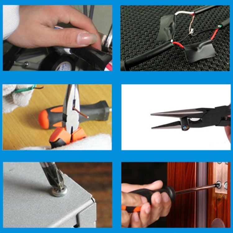 STT-044C Cassetta degli attrezzi per riparazione elettricista multifunzione per uso domestico da 44 pezzi Completo per trapano elettrico al litio 12V, STT-044C