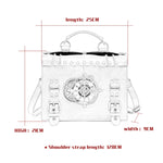 BG028 Borsa a tracolla da donna Borsa a tracolla, dimensioni: 25 x 21 x 9 cm, lunghezza tracolla: 120 cm, 25 x 21 x 9cm