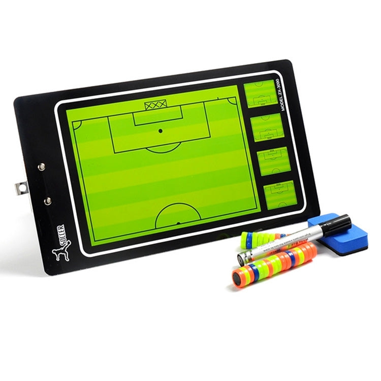 Pannello di comando magnetico per allenatore di calcio in PVC con penna e gomma, PVC