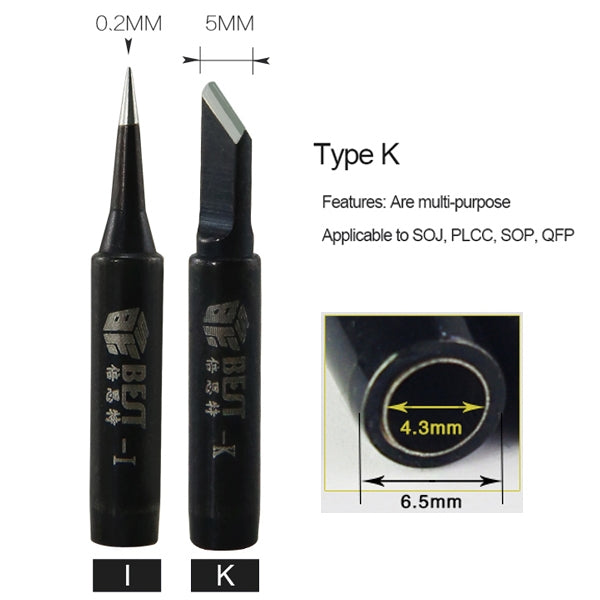 10 PZ BEST Testa di contatto per saldatura con punta di saldatura serie senza piombo A-900M-T-K, A-900M-T-K