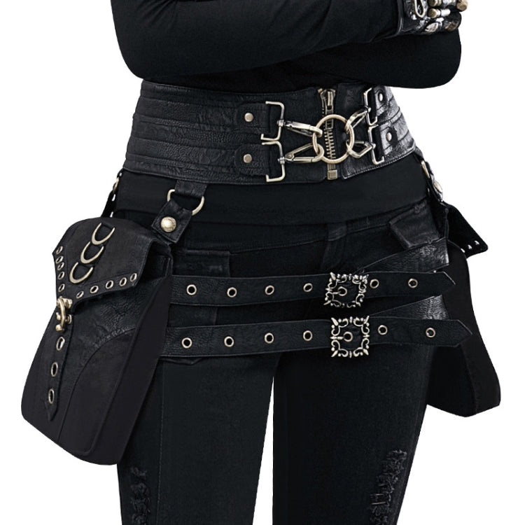 FBG003BK Marsupio da donna in pelle PU, dimensioni: 23 x 19,5 cm, lunghezza cinturino: 130 cm, 23 x 19.5cm