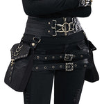 FBG003BK Marsupio da donna in pelle PU, dimensioni: 23 x 19,5 cm, lunghezza cinturino: 130 cm, 23 x 19.5cm