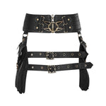 FBG003BK Marsupio da donna in pelle PU, dimensioni: 23 x 19,5 cm, lunghezza cinturino: 130 cm, 23 x 19.5cm