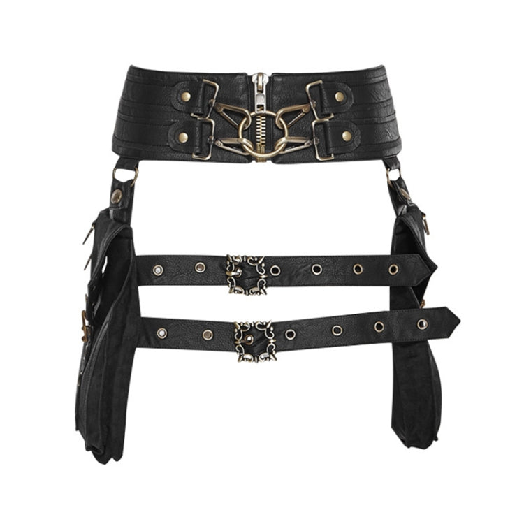 FBG003BK Marsupio da donna in pelle PU, dimensioni: 23 x 19,5 cm, lunghezza cinturino: 130 cm, 23 x 19.5cm