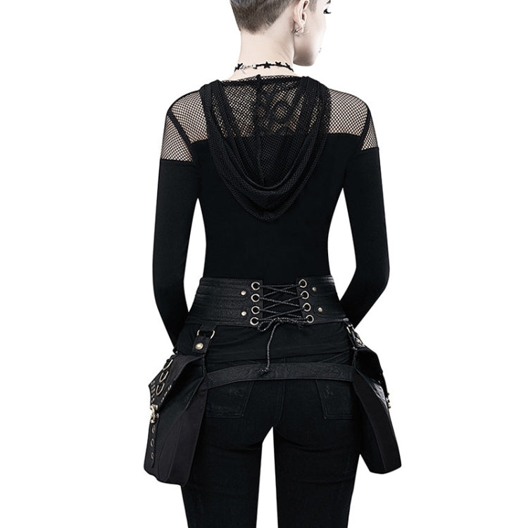 FBG003BK Marsupio da donna in pelle PU, dimensioni: 23 x 19,5 cm, lunghezza cinturino: 130 cm, 23 x 19.5cm
