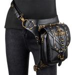 FHG131BK Borsa a tracolla monospalla in pelle PU con decorazione testa di teschio multifunzionale per donna, 21 x 16cm