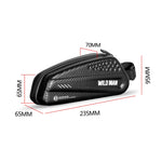 WILD MAN EX Borsa anteriore impermeabile Set di telefoni cellulari MTB Borsa a tubo per bicicletta Accessori per l'equitazione, EX