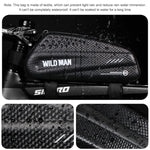 WILD MAN EX Borsa anteriore impermeabile Set di telefoni cellulari MTB Borsa a tubo per bicicletta Accessori per l'equitazione, EX
