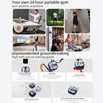 Pompa Unitree Pompa portatile per palestra domestica Macchina per cavo a resistenza regolabile da 4,4-44 libbre, Pump(Dark Blue), Pump(Blue Orange), Pump(White), Pump(Pink)