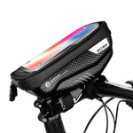 WILD MAN E1 Borsa anteriore impermeabile Set di telefoni cellulari MTB Borsa per tubo per bicicletta Accessori per l'equitazione, E1 (Black), E1 (Red)