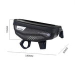 WILD MAN E1 Borsa anteriore impermeabile Set di telefoni cellulari MTB Borsa per tubo per bicicletta Accessori per l'equitazione, E1 (Black), E1 (Red)